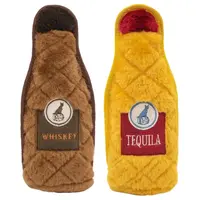 ZippyPaws Z-Stitch Happy Hour Crusherz 2-Pack Whiskey & Tequila