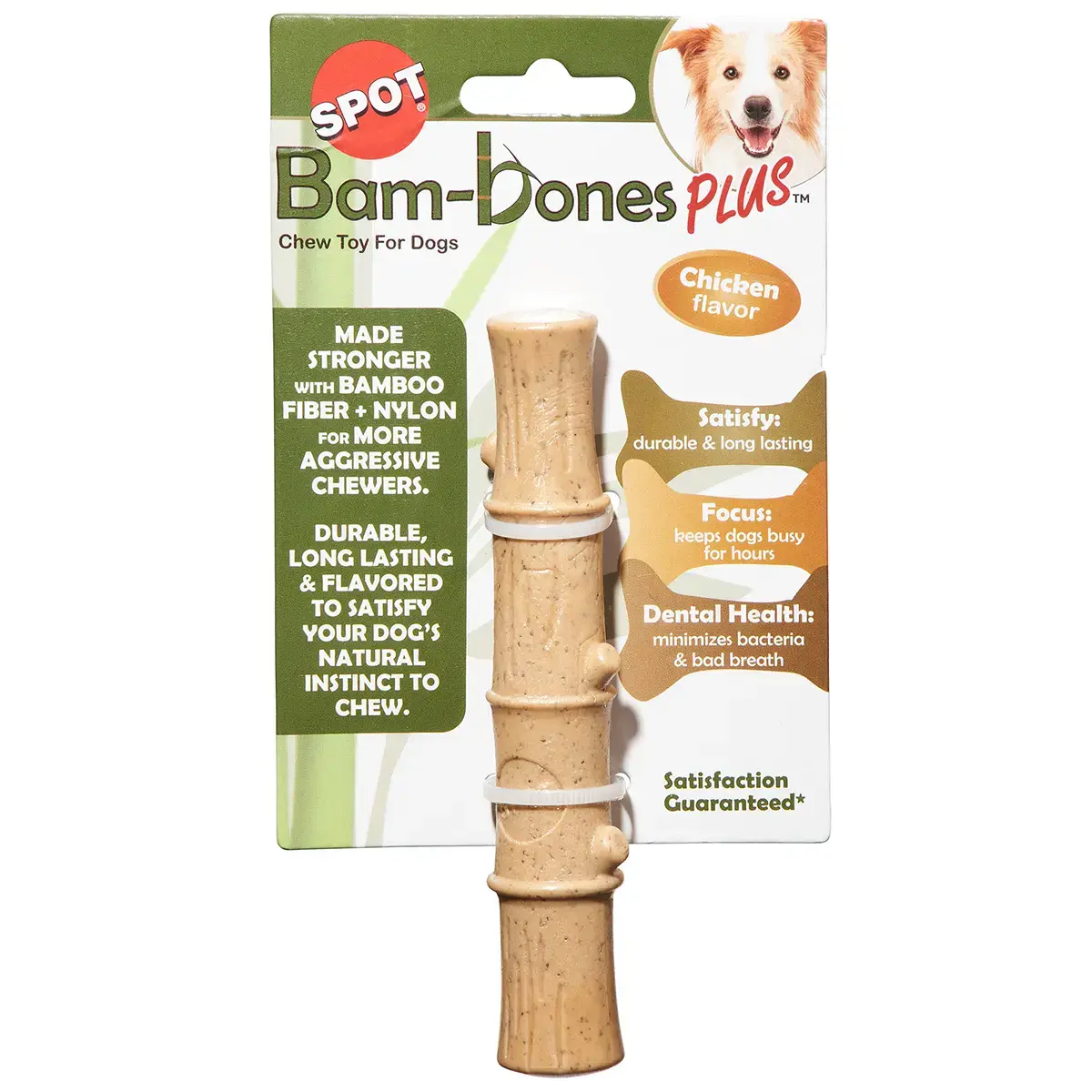 Spot Bam-Bones Plus Bamboo Stick - Chicken