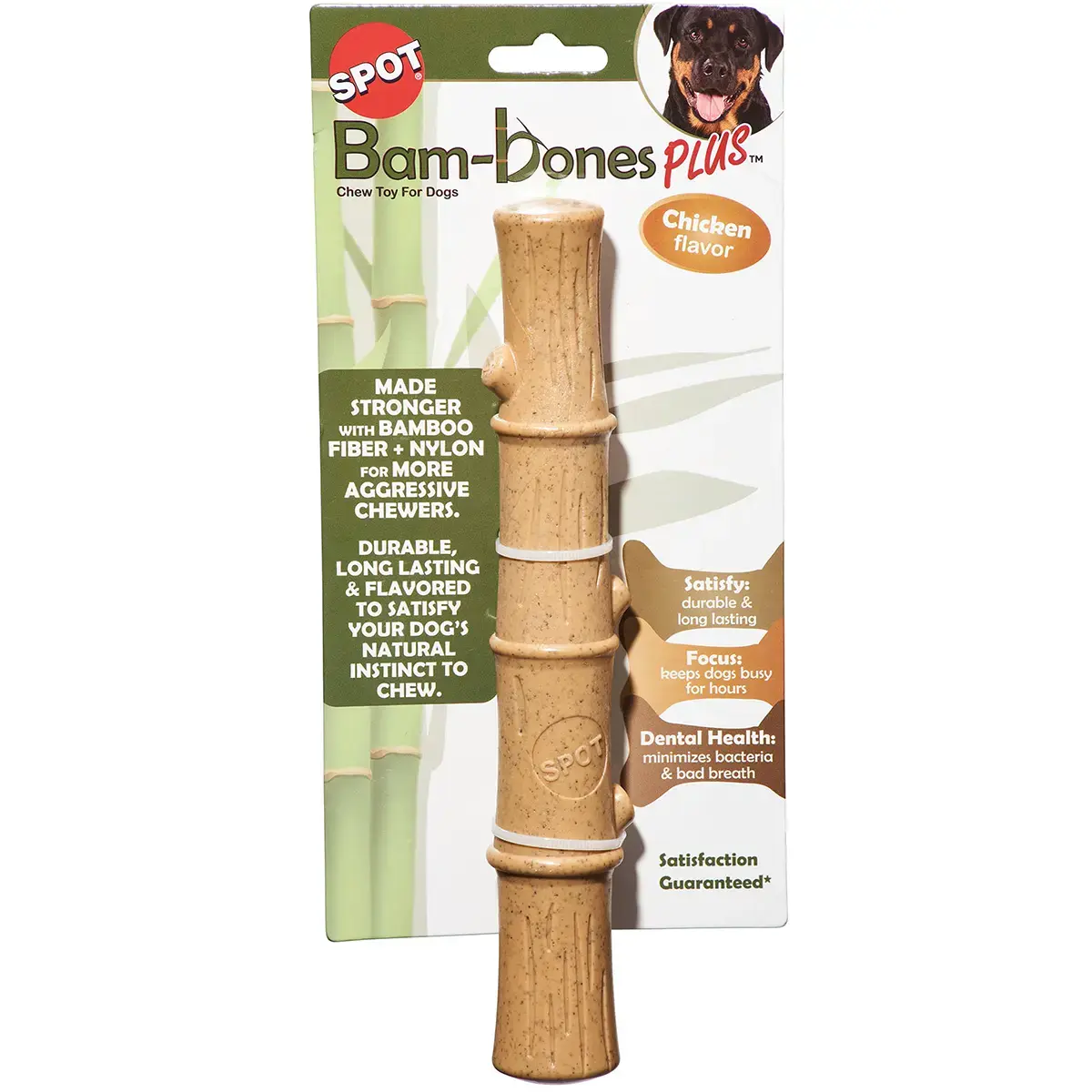 Spot Bam-Bones Plus Bamboo Stick - Chicken