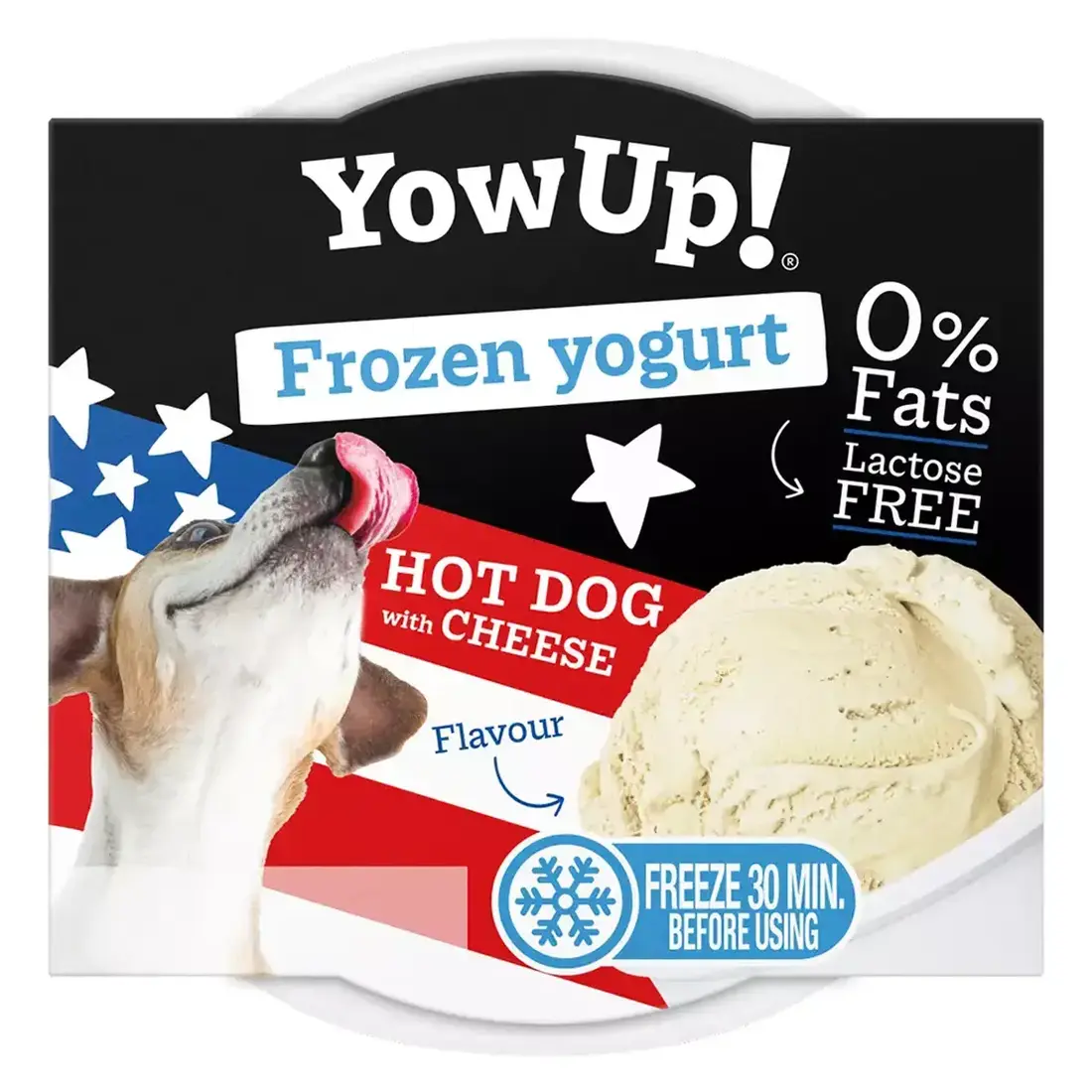 YowUp! Frozen Yogurt Hot Dog with Cheese