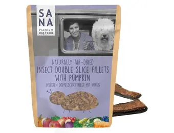 Sanadog Dubbellaags Insectenfilet met Pompoen