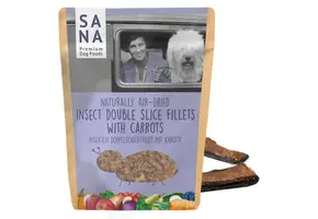 Sanadog Dubbellaags Insectenfilet met Wortel