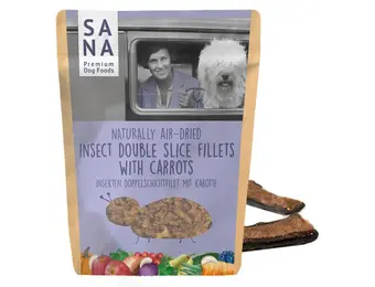 Sanadog Dubbellaags Insectenfilet met Wortel