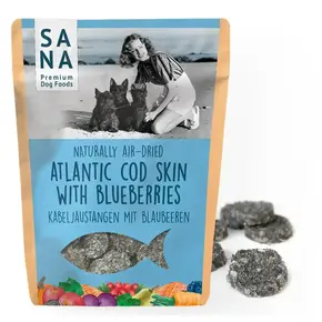 Sanadog Kabeljauwmedaillons met Bosbessen