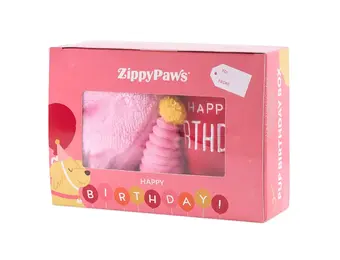 ZippyPaws Pup Birthday Box Pink