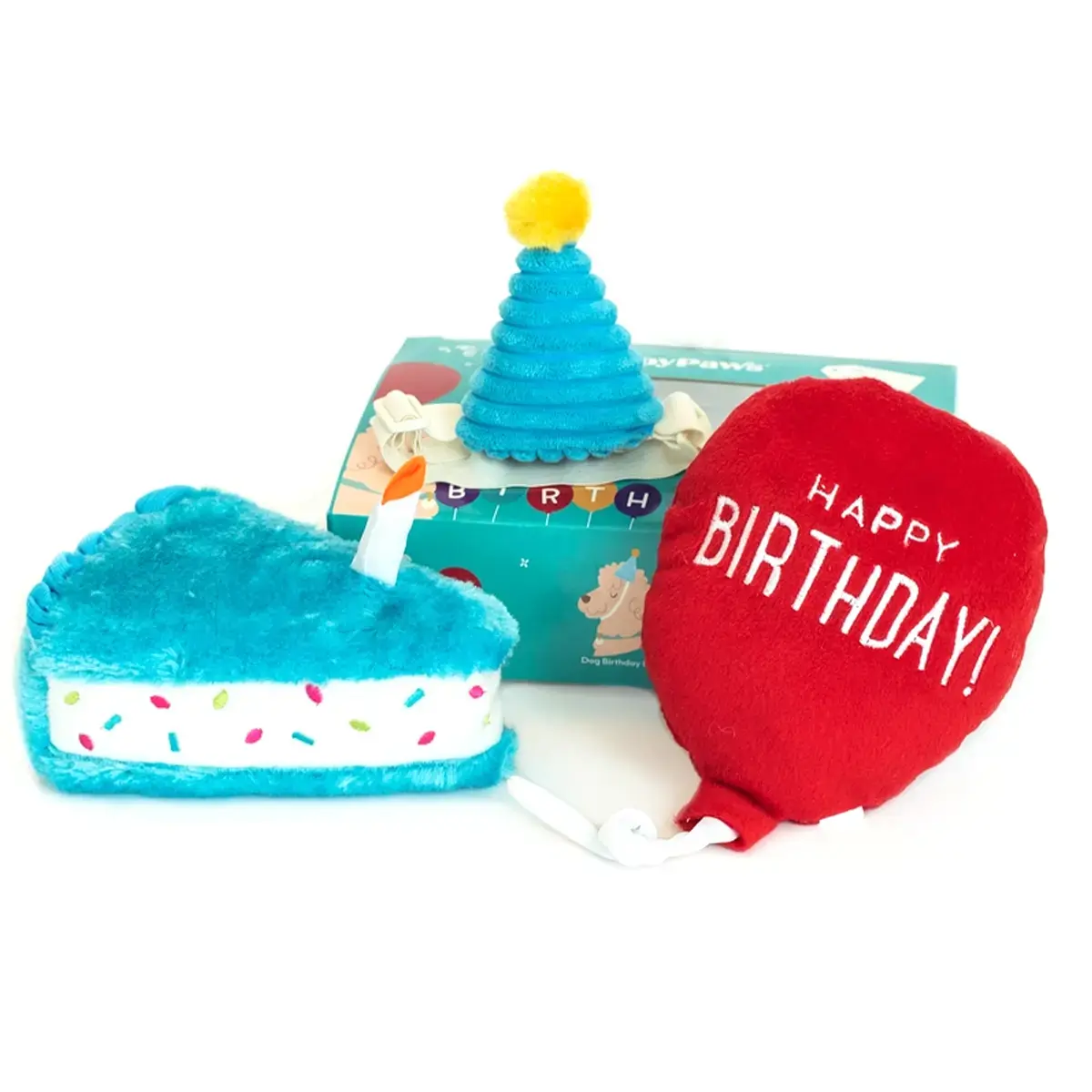 ZippyPaws Pup Birthday Box Blue