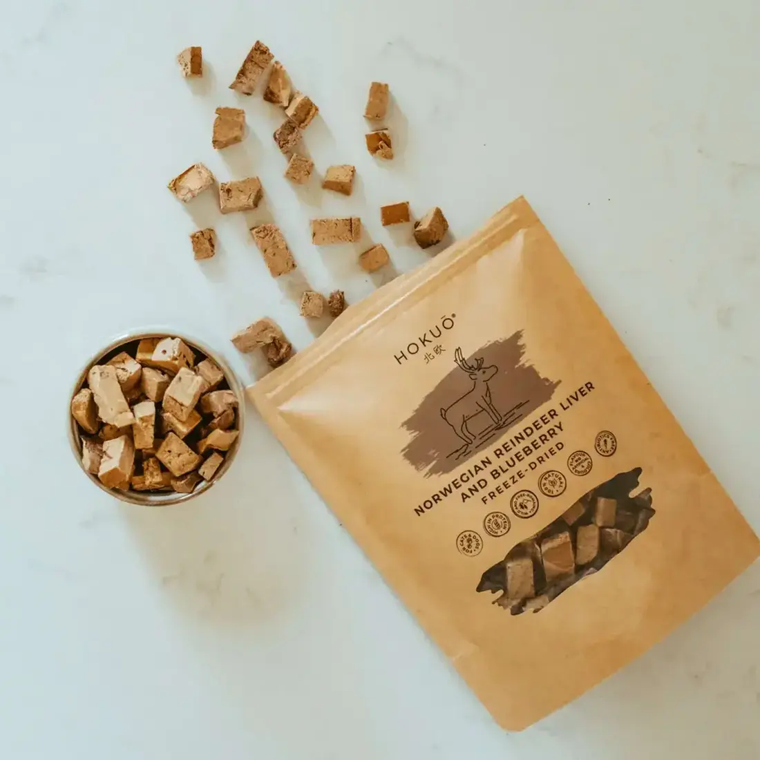 Hokuō® Taste Rendierlever en Bosbessen