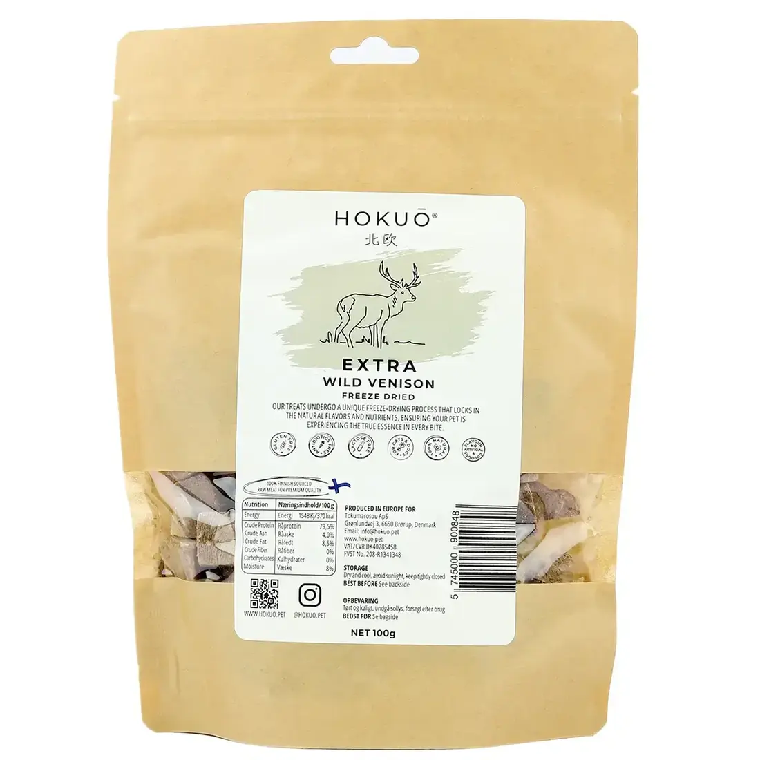 Hokuō® Extra Wild Hertenvlees