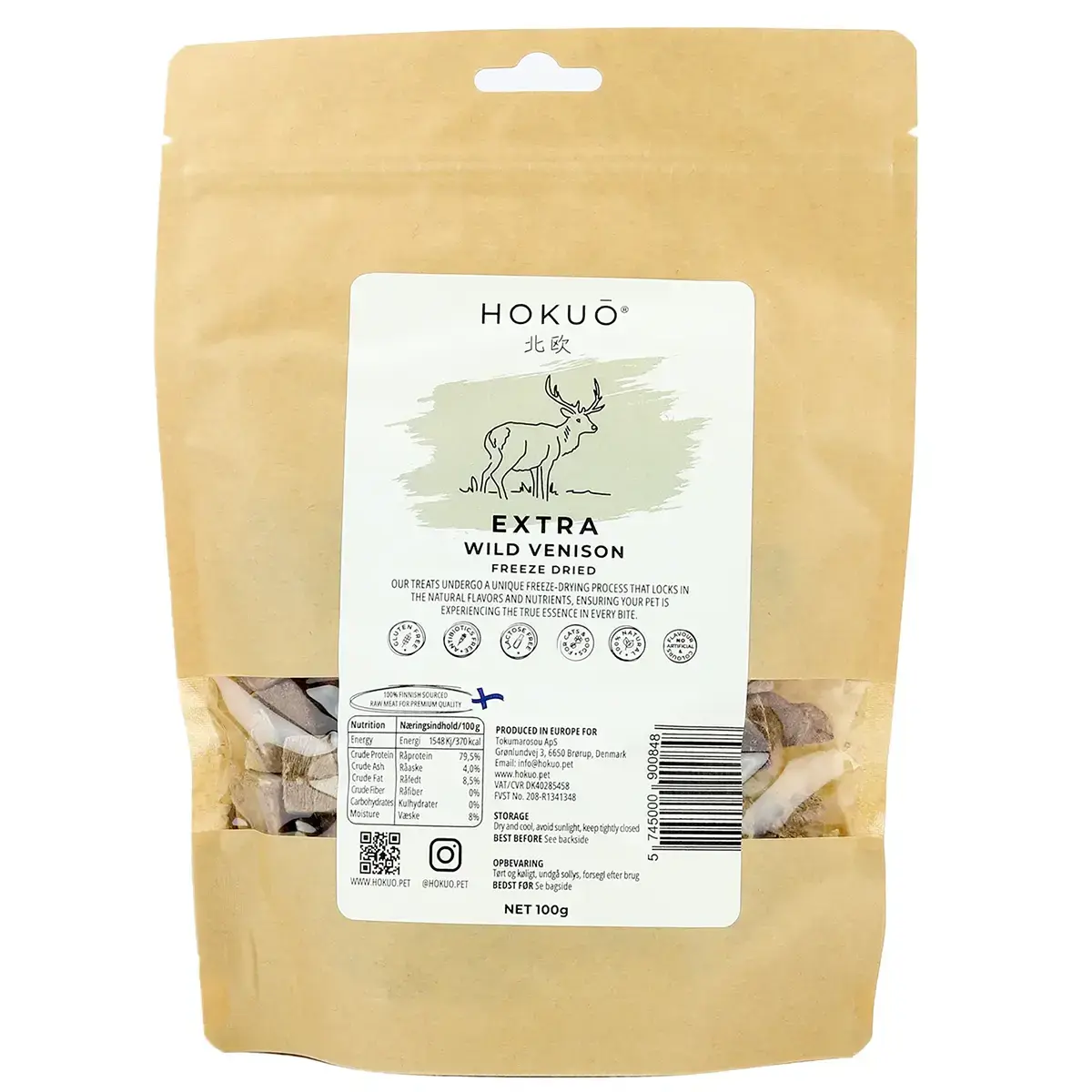 Hokuō® Extra Wild Hertenvlees