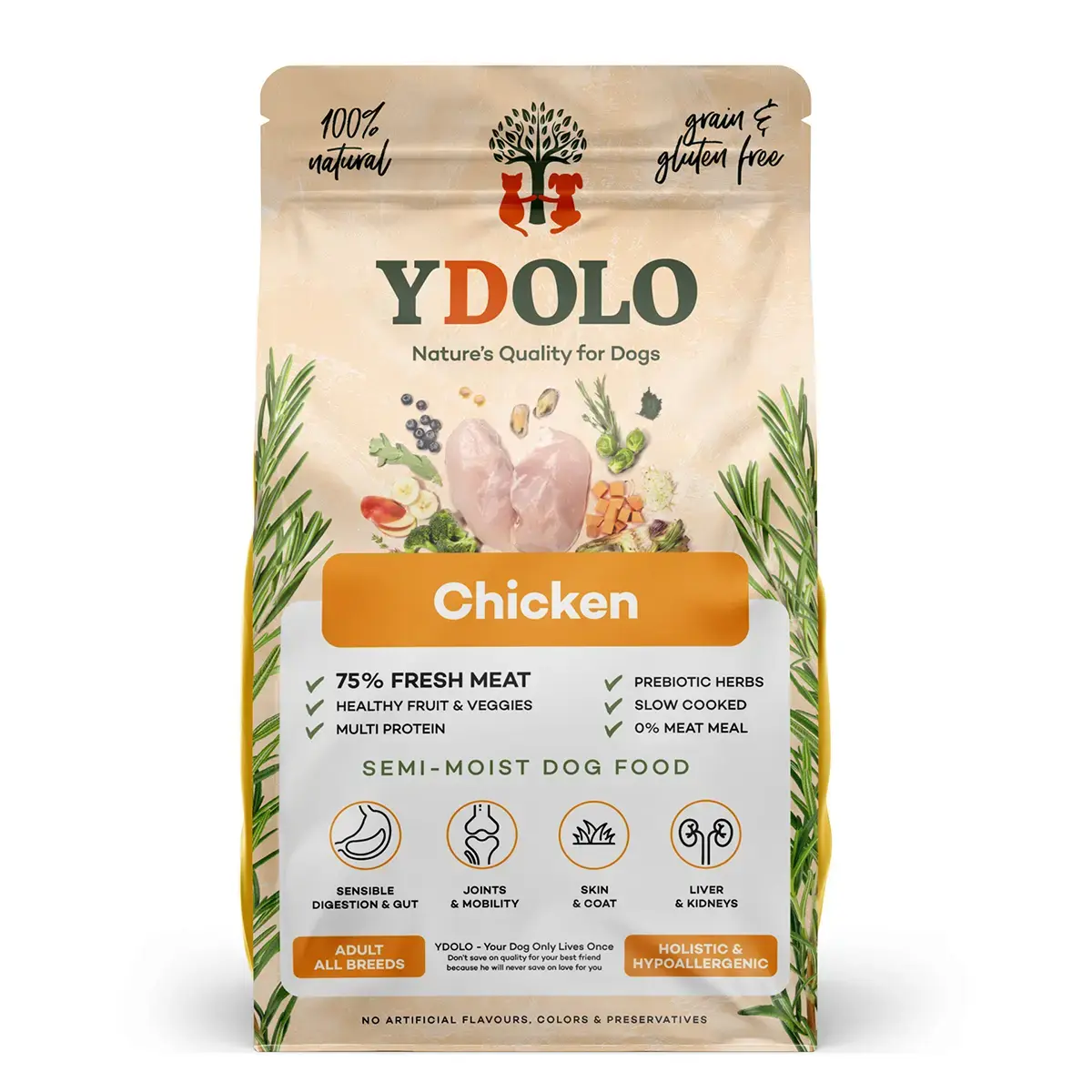 Ydolo Healthy & Pure Semi-Moist Chicken