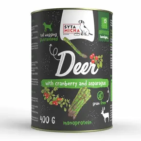 Syta Micha Wet Dog Food Deer with Cranberry and Asparagus