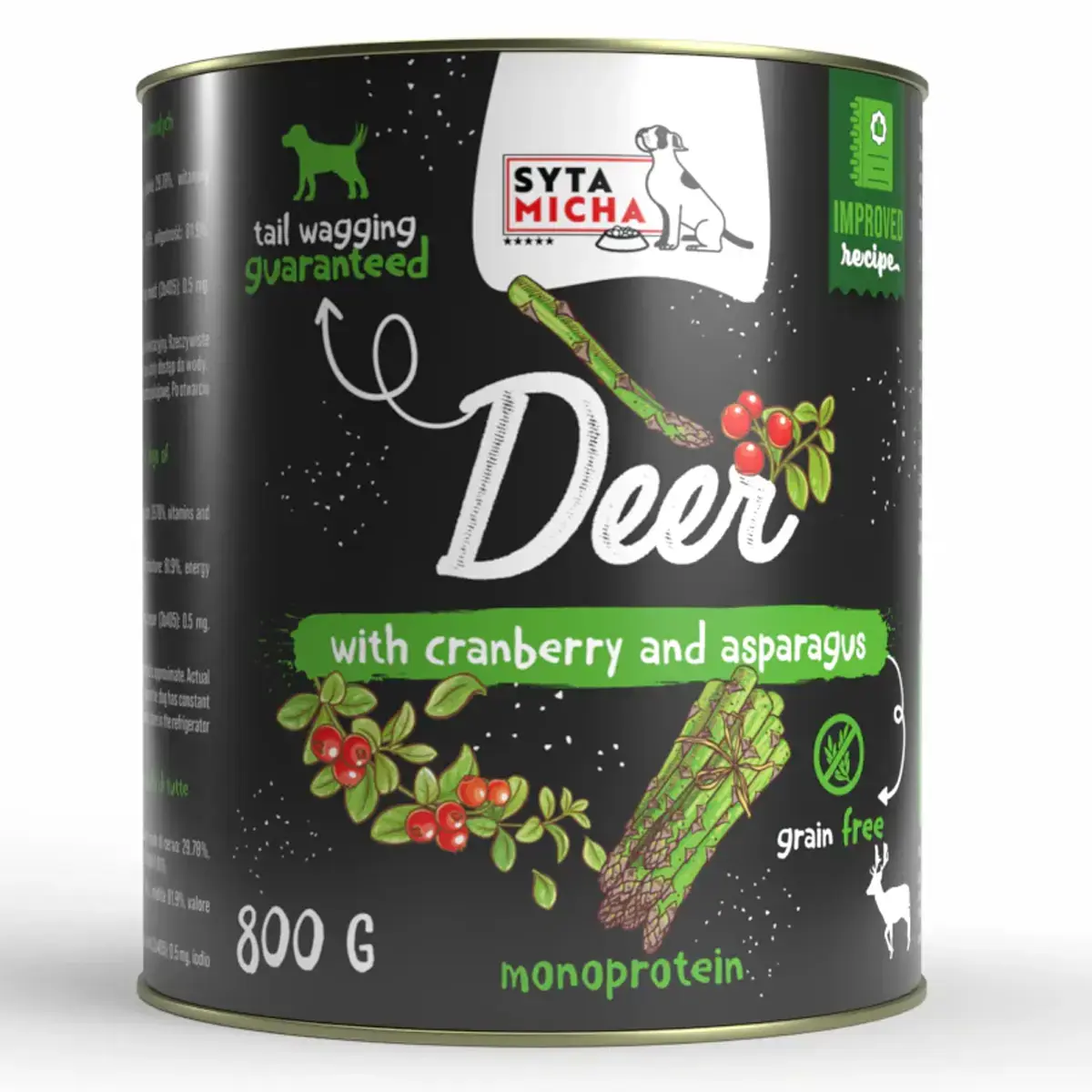 Syta Micha Wet Dog Food Deer with Cranberry and Asparagus