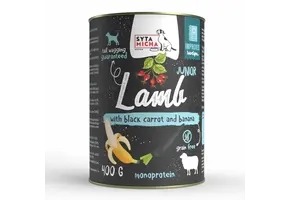 Syta Micha Wet Food for Puppies Lamb with Black Carrot and Banana