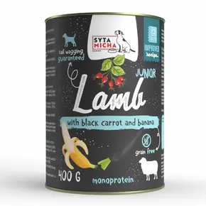 Syta Micha Wet Food for Puppies Lamb with Black Carrot and Banana