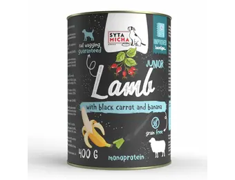 Syta Micha Wet Food for Puppies Lamb with Black Carrot and Banana