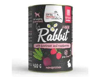Syta Micha Wet Food for Puppies Rabbit with Beetroot and Raspberries