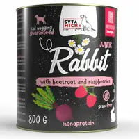 Syta Micha Wet Food for Puppies Rabbit with Beetroot and Raspberries