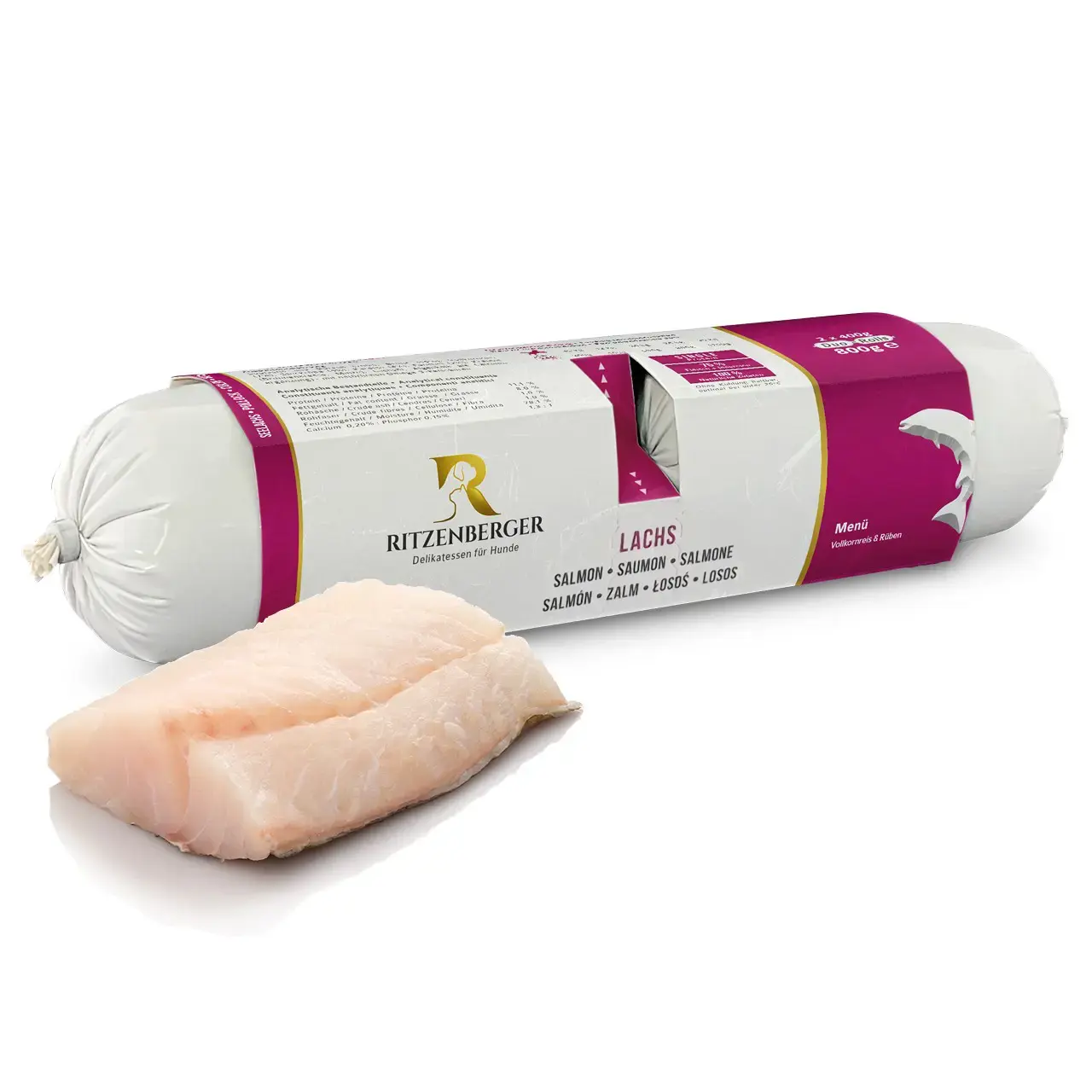 Ritzenberger Menu Zalm met Volkoren Rijst en Bieten – 2 x 400 gram