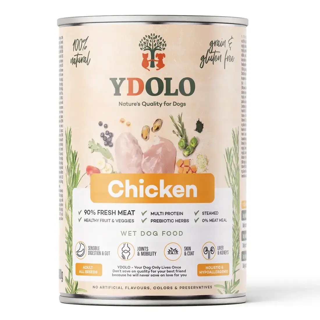 Ydolo Healthy & Pure Chicken - Natvoer