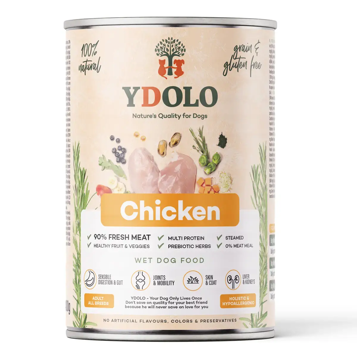 Ydolo Healthy & Pure Chicken - Natvoer
