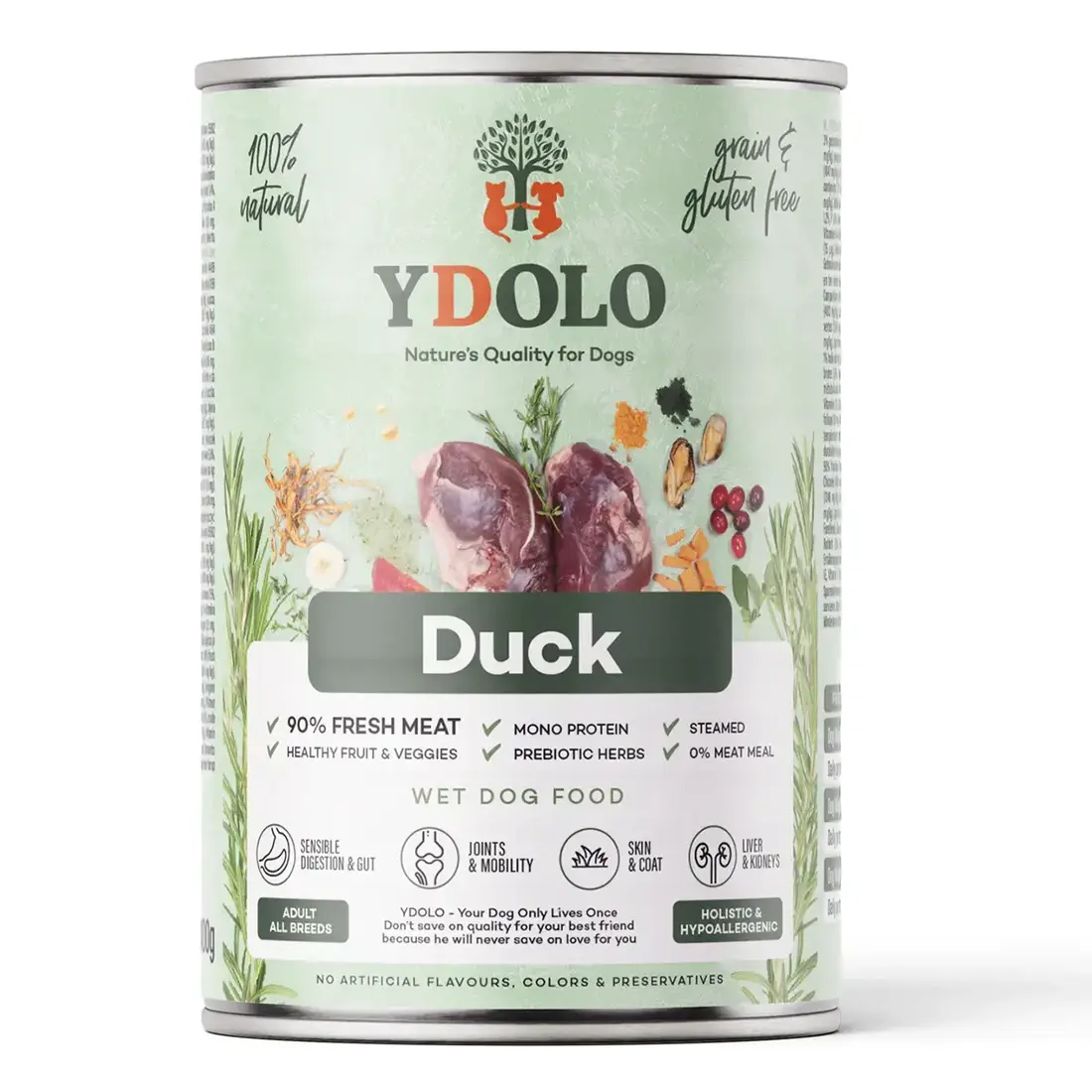 Ydolo Healthy & Pure Duck - Natvoer