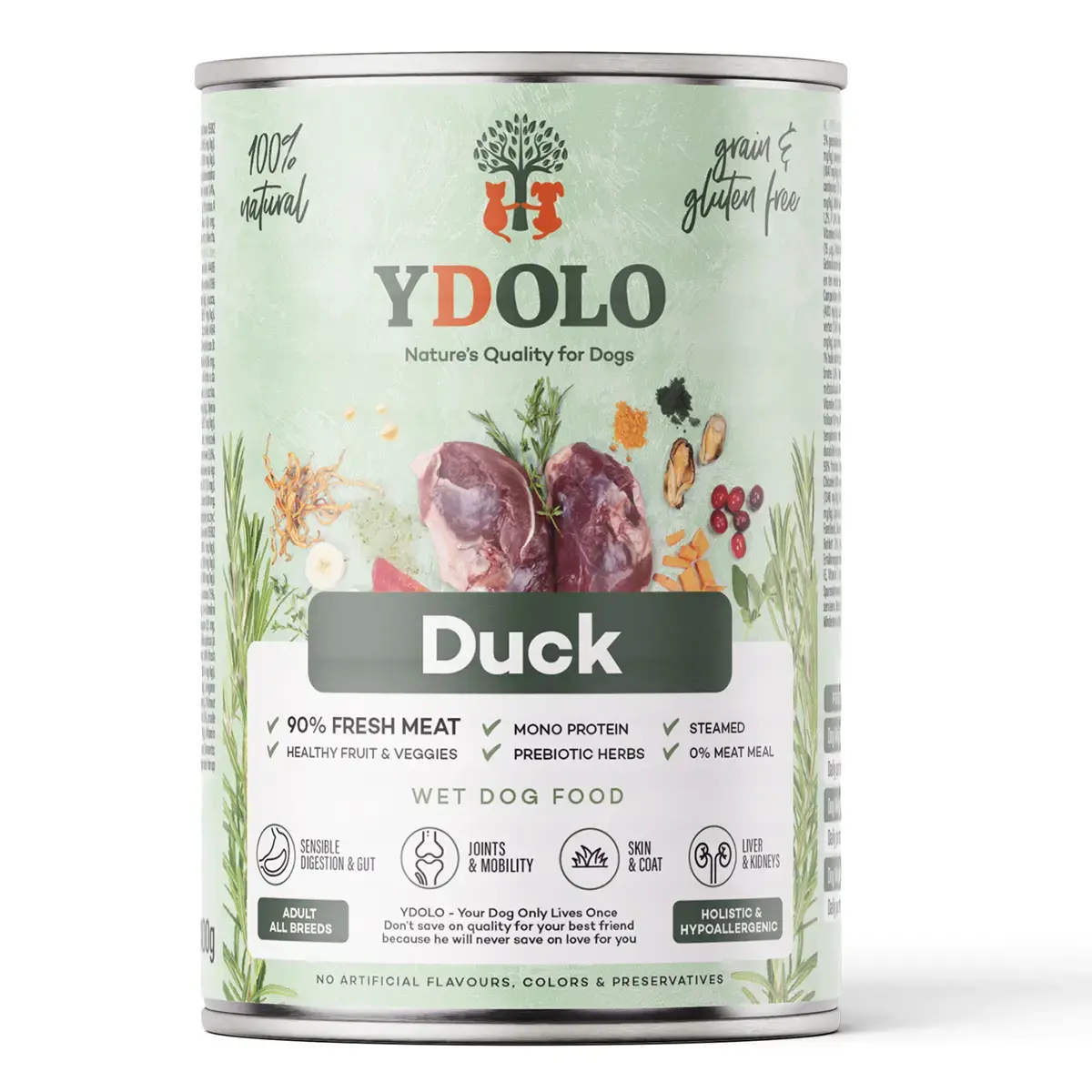 Ydolo Healthy & Pure Duck - Natvoer