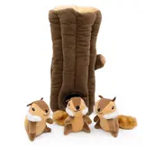 ZippyPaws Burrow Log with Chipmunks