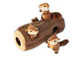 ZippyPaws Burrow Log with Chipmunks