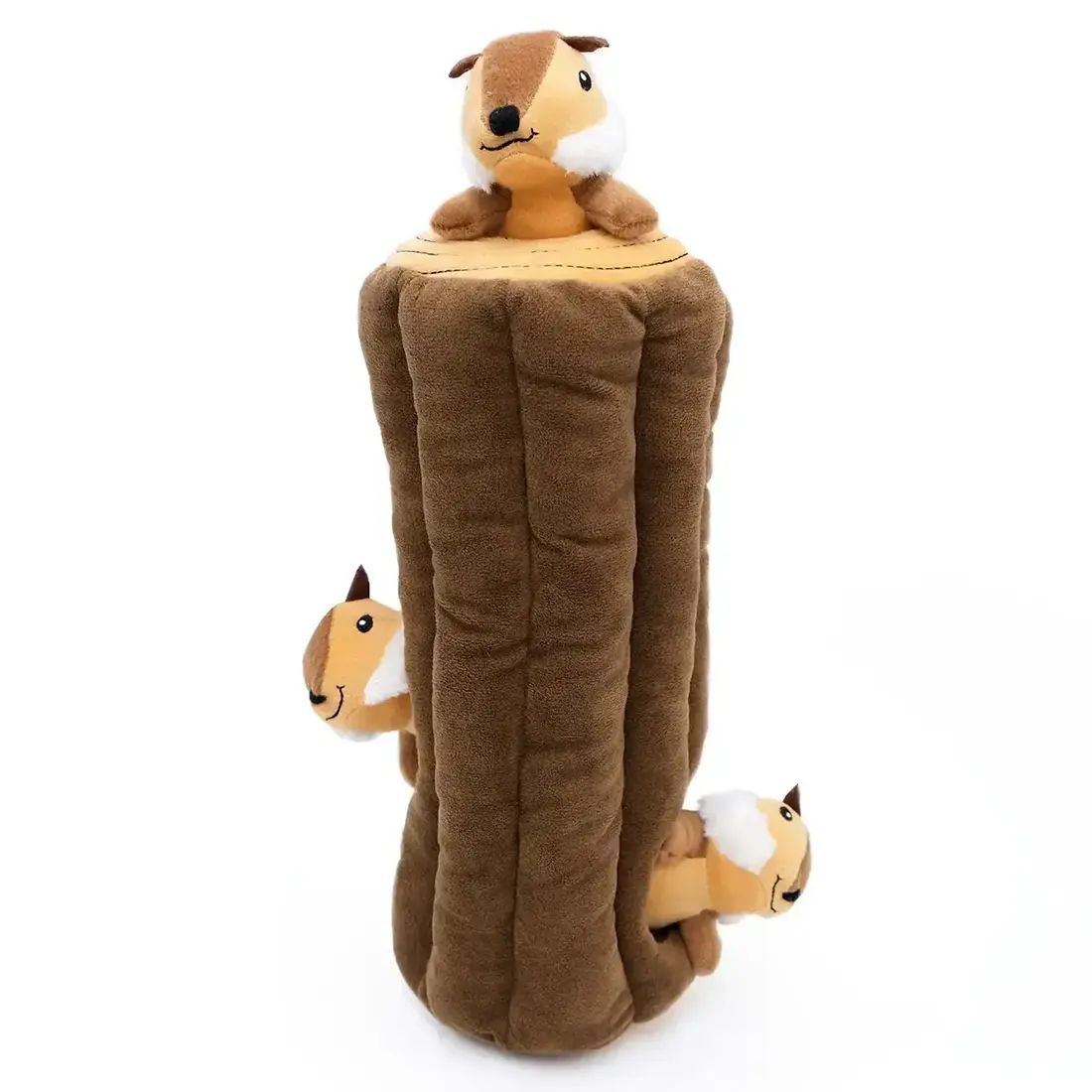 ZippyPaws Burrow Log with Chipmunks