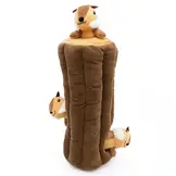 ZippyPaws Burrow Log with Chipmunks