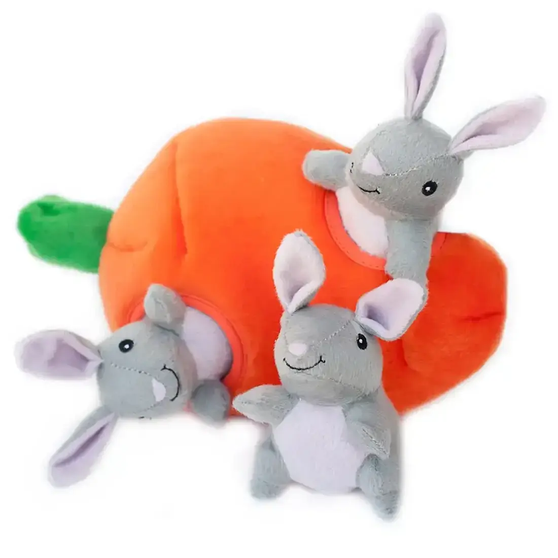ZippyPaws Burrow Bunny ’n Carrot