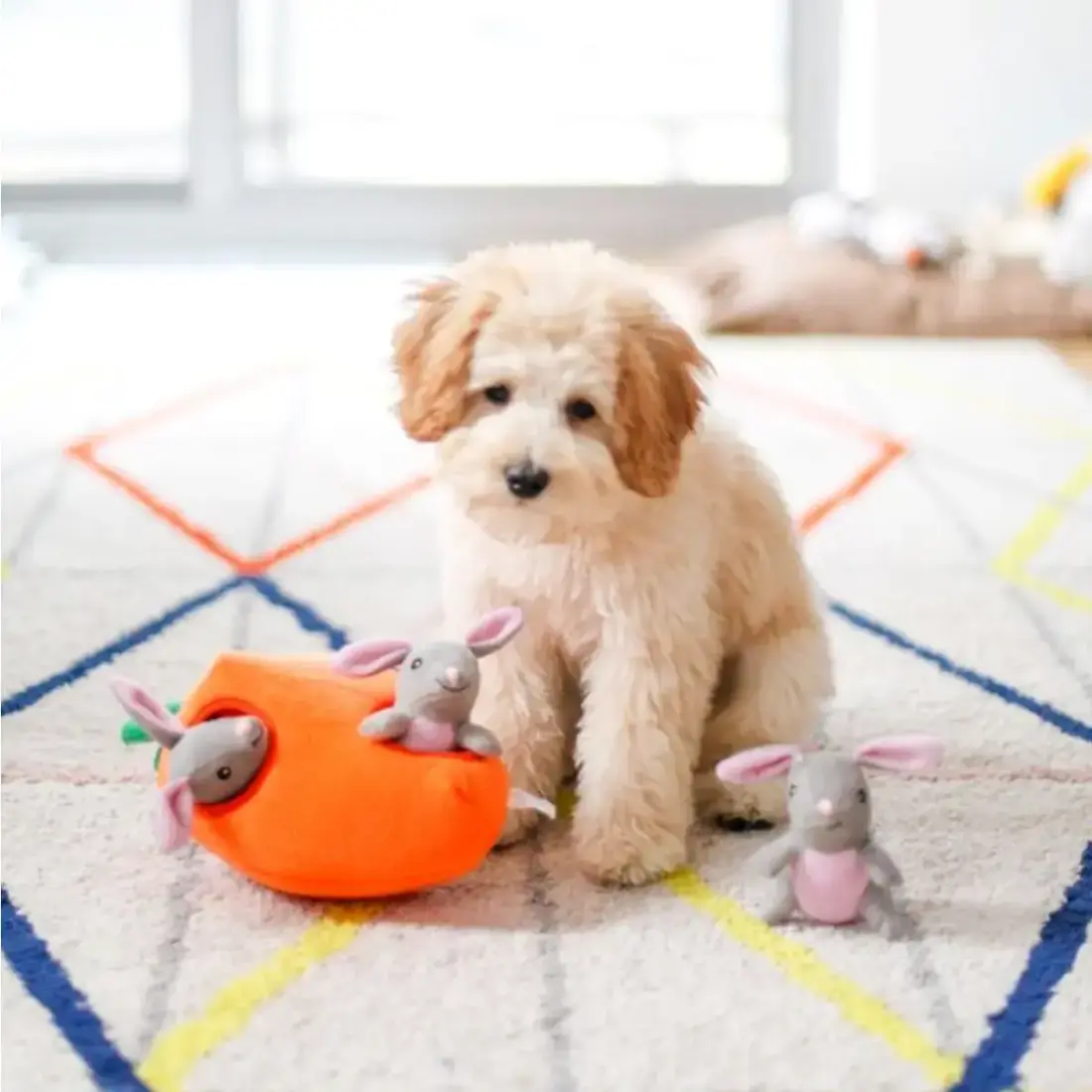 ZippyPaws Burrow Bunny ’n Carrot