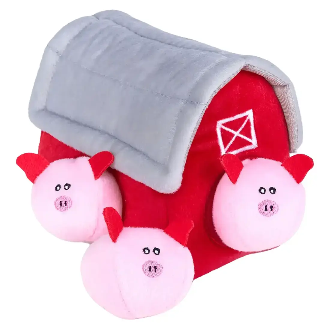 ZippyPaws Burrow Pig Barn with Bubble Babiez