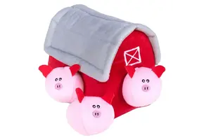 ZippyPaws Burrow Pig Barn with Bubble Babiez