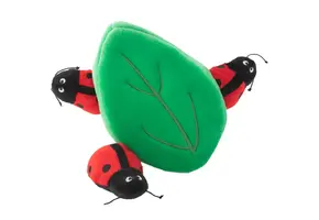 ZippyPaws Burrow Ladybugs in Leaf
