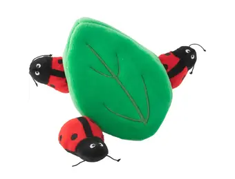 ZippyPaws Burrow Ladybugs in Leaf
