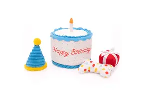 ZippyPaws Burrow Birthday Cake