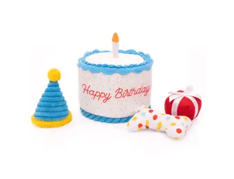 ZippyPaws Burrow Birthday Cake