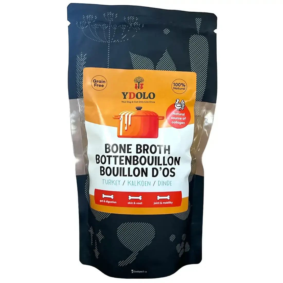Ydolo Bottenbouillon Bio Kalkoen