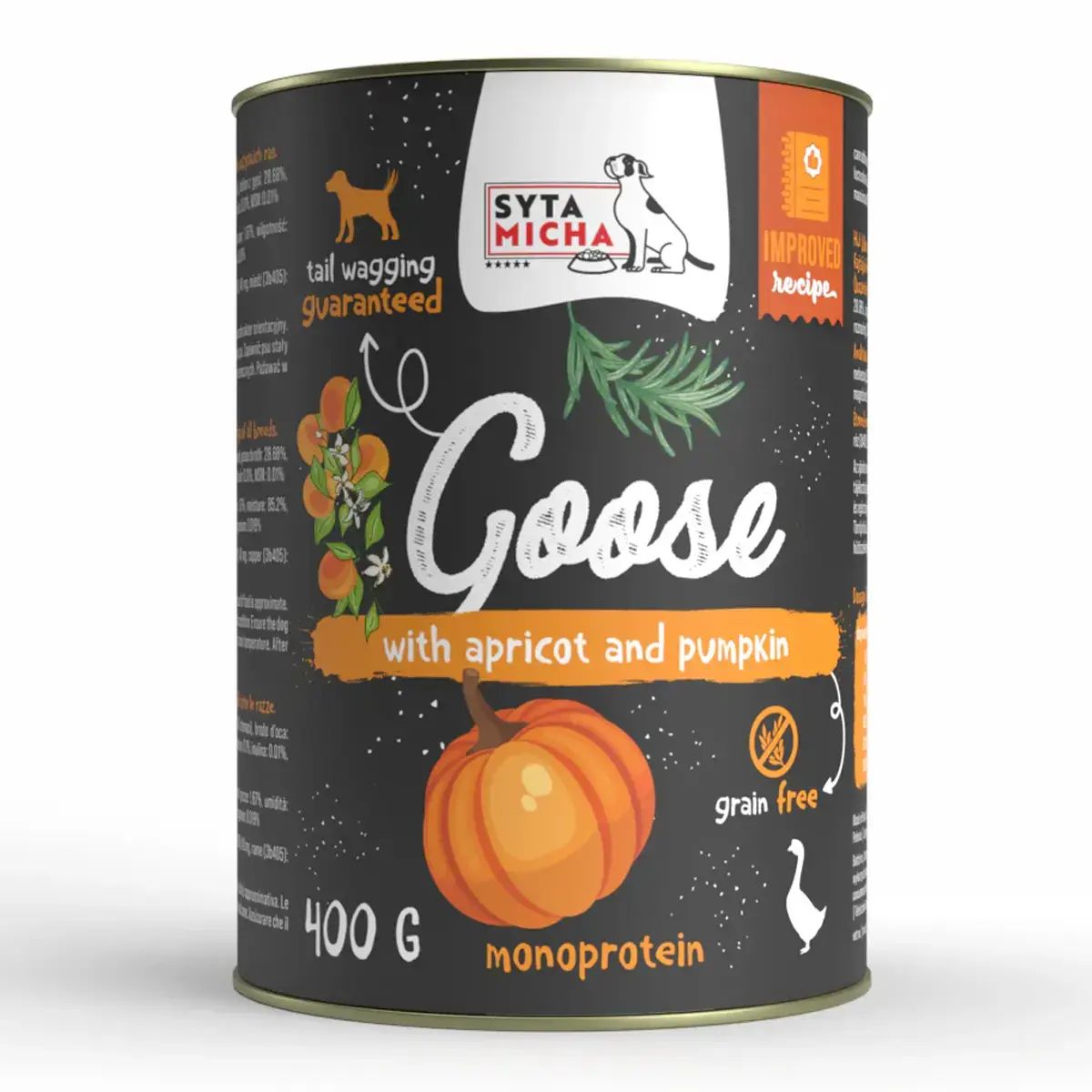 Syta Micha Wet Dog Food Goose with Apricots and Pumpkin
