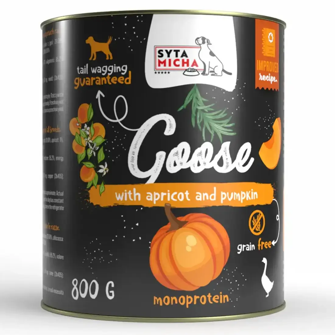 Syta Micha Wet Dog Food Goose with Apricots and Pumpkin