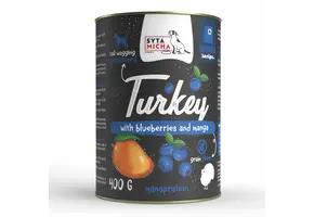 Syta Micha Wet Dog Food Turkey with Blueberries and Mango