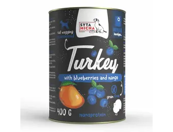 Syta Micha Wet Dog Food Turkey with Blueberries and Mango