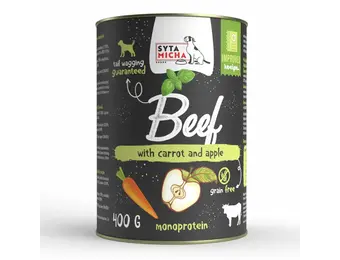 Syta Micha Wet Dog Food Beef with Carrot, Apple and Basil