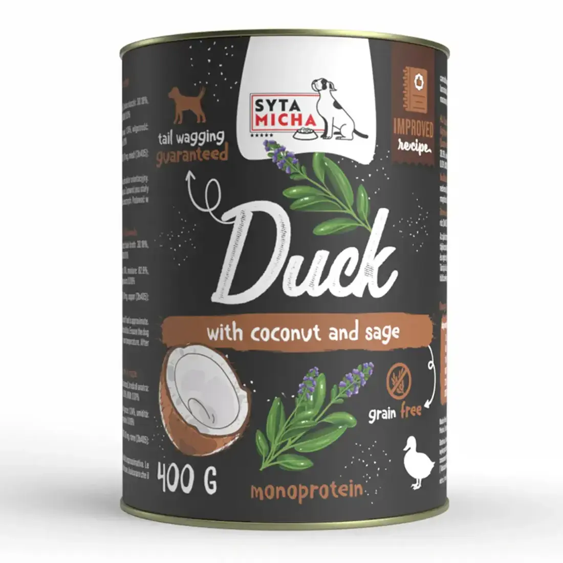 Syta Micha Wet Dog Food Duck with Coconut and Sage