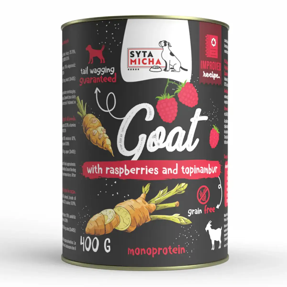 Syta Micha Wet Dog Food Goat with Raspberries and Topinambur