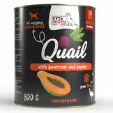 Syta Micha Wet Dog Food Quail with Beetroot and Papaya
