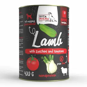 Syta Micha Wet Dog Food Lamb with Zucchini and Tomatoes