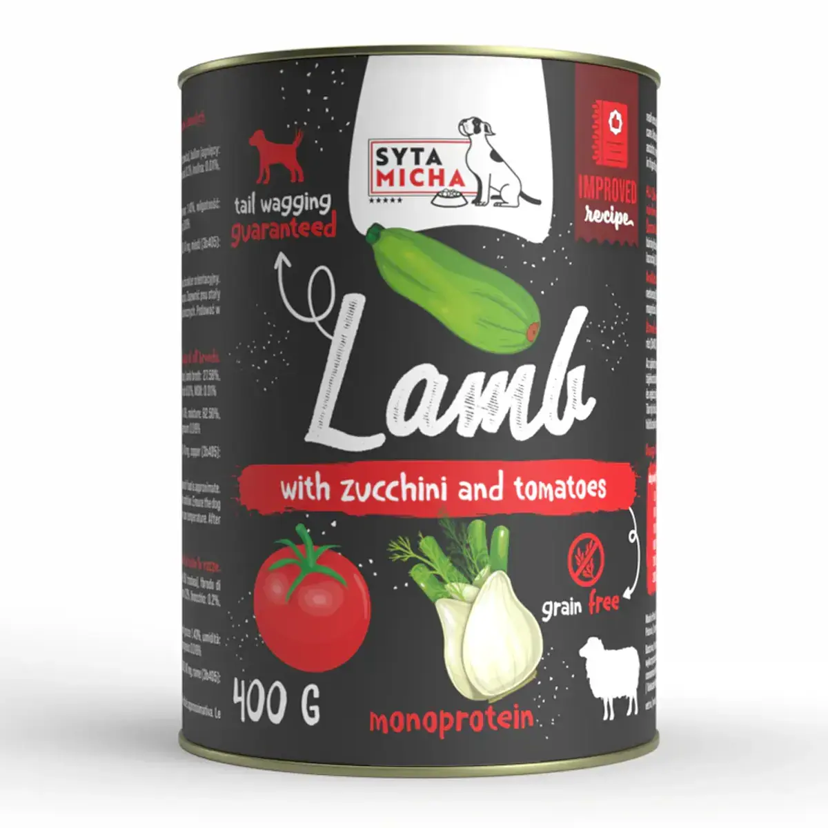 Syta Micha Wet Dog Food Lamb with Zucchini and Tomatoes
