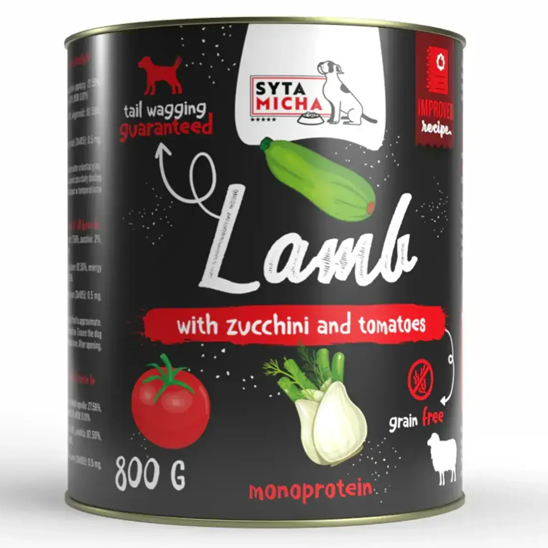 Syta Micha Wet Dog Food Lamb with Zucchini and Tomatoes